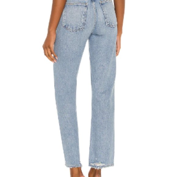 AGOLDE 90'S PINCH WAIST HIGH RISE STRAIGHT SOUNDWAVE SIZE 24 - Picture 2 of 7